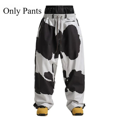 Women’s Baggy Ski Pants by Dollplus – Breathable, Waterproof, and Windproof Snowboard Trousers fro Men