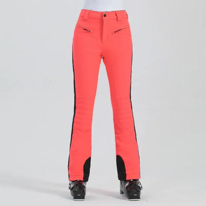 Ladies High Elasticity Ski Pants – Slim Fit Women’s Waterproof Snow Pants