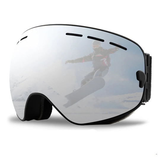 Ski snowboard goggles  on a white background