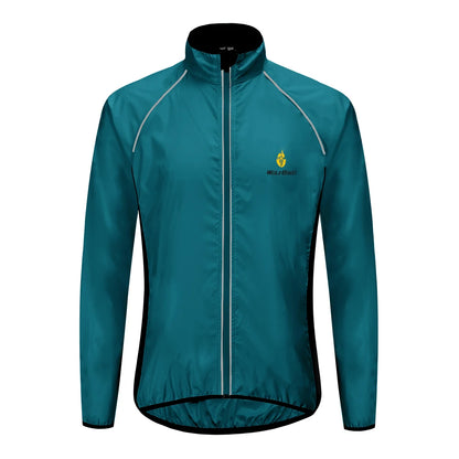 Teal jacket on a white background
