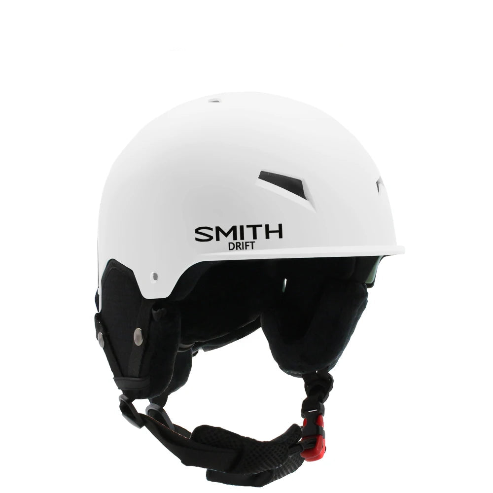 White helmet with 'Smith' branding on a white background