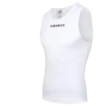 White sleeveless shirt on a white background