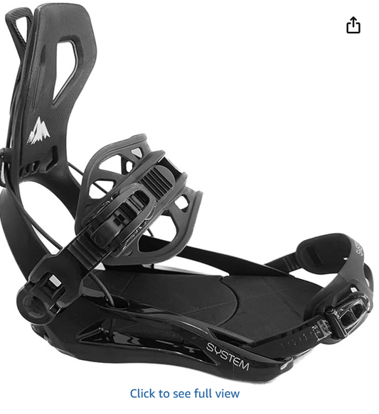 System Ultra Men's Rear Entry Step in Style Snowboard Bindings